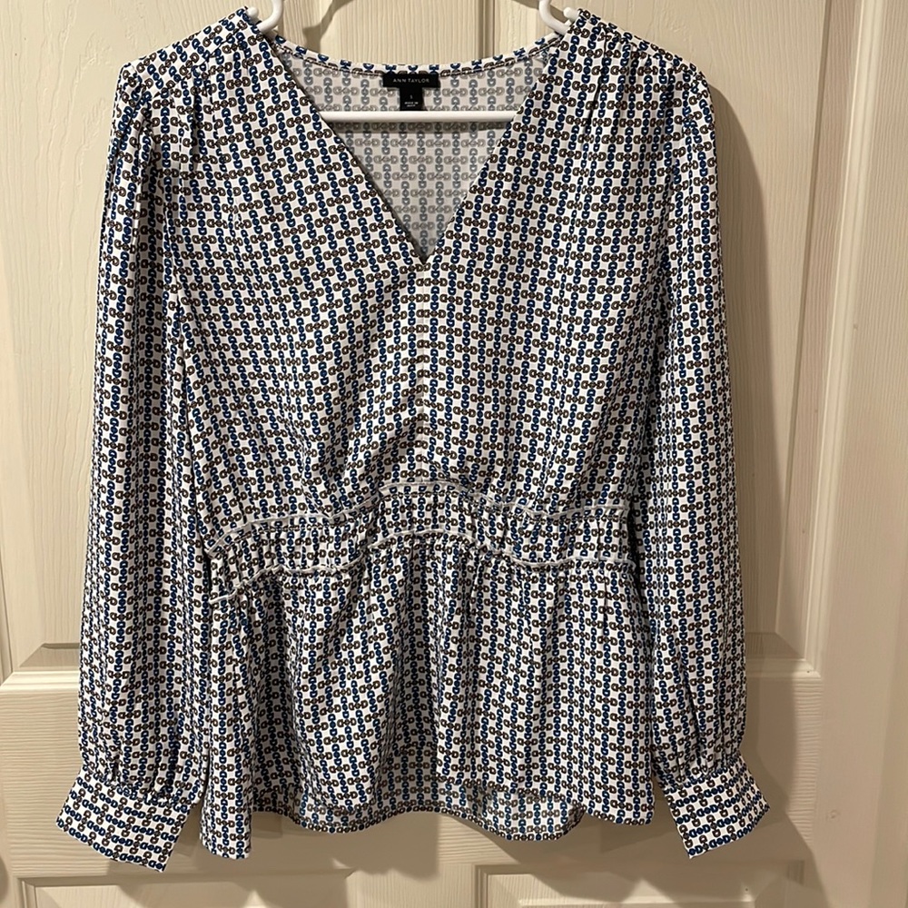 Ann Taylor v-neck blouse.  Size S.